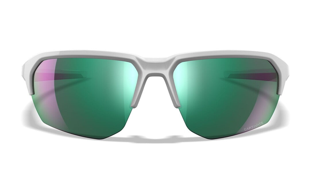 Wiley X Jakl слънчеви очила Captivate Polarized Green Mirror/ Polished White