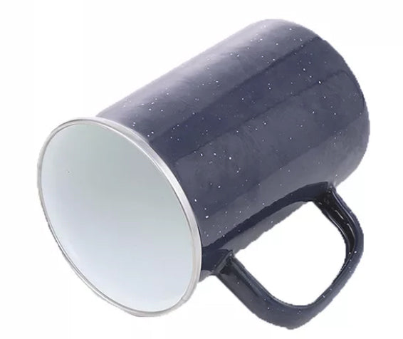 Origin Outdoors емайлиран канче 550 ml височина, сиво