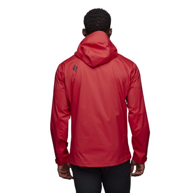 Black Diamond Stormline Stretch Rain Shell непромокаемо яке мъжко, карминено