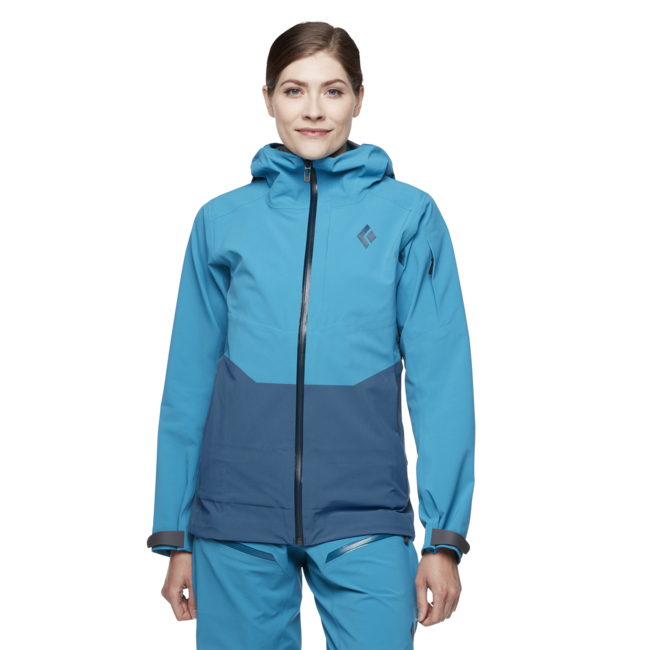 Black Diamond Recon Stretch Ski Shell ски яке дамски, синьо-азурит