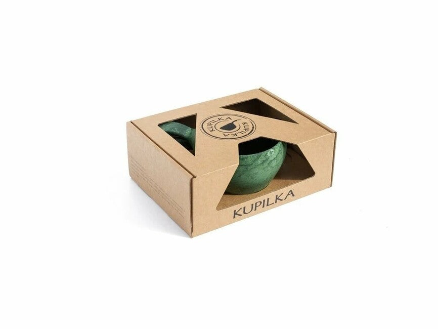 Купилка комплект прибори с канче 370 ml, зелена