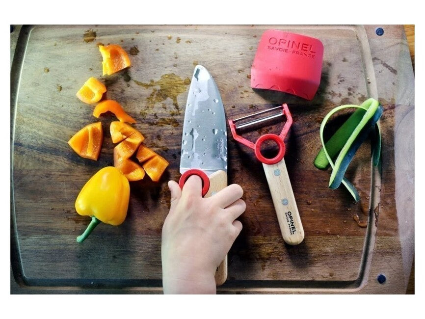 Opinel Le Petit Chef кухненски комплект детски, червен