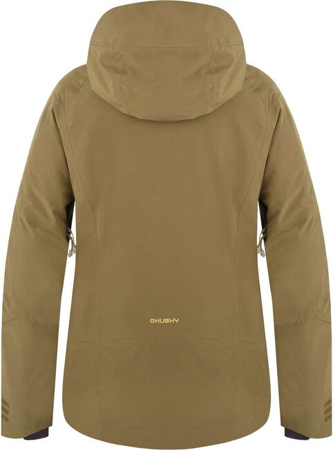 HUSKY Gambola women's padded ski jacket, dark khaki, L