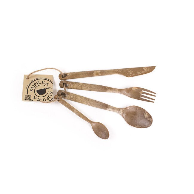 Kupilka CUTLERY готварски комплект в опаковка, кафяв
