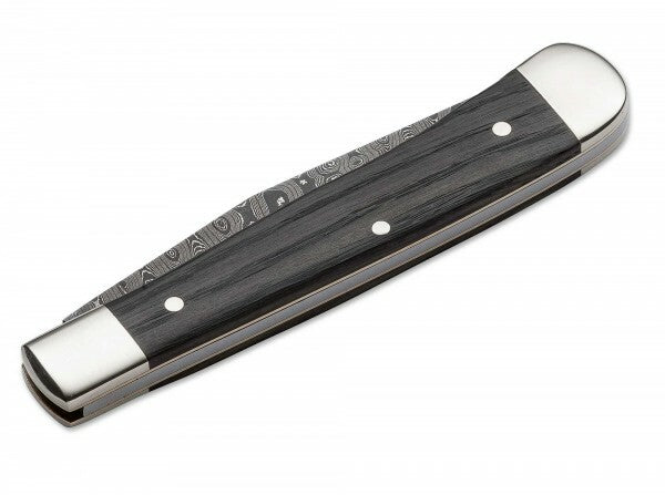 BÖKER® Trapper Classic джобен нож дамаск, дъб Bog, 8,3 cm