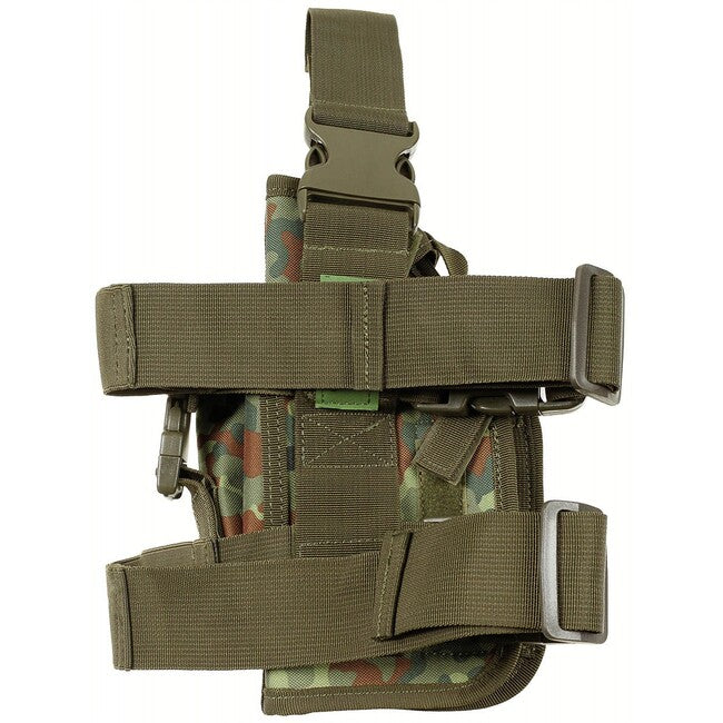 MFH MOLLE бедрен дясностранен кобур за оръжие, BW камо