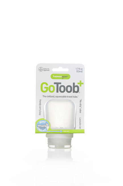 Humangear GoToob+ силиконова пътна бутилка/съд, оранжева, 53 ml