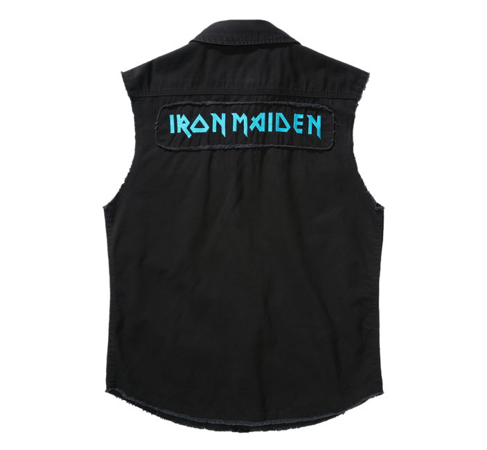 Brandit Iron Maiden FOTD винтидж риза без ръкави, черна