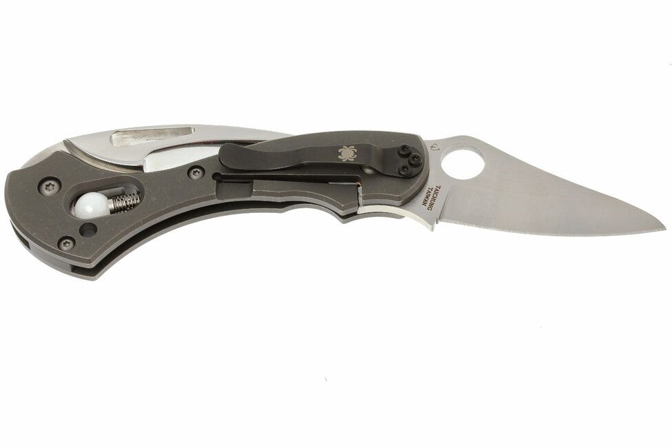 Spyderco Tusk джобен нож 6 см, сив, титан