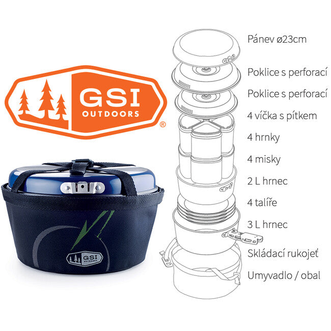 GSI Outdoors Bugaboo Camper готварски комплект 2+3 л