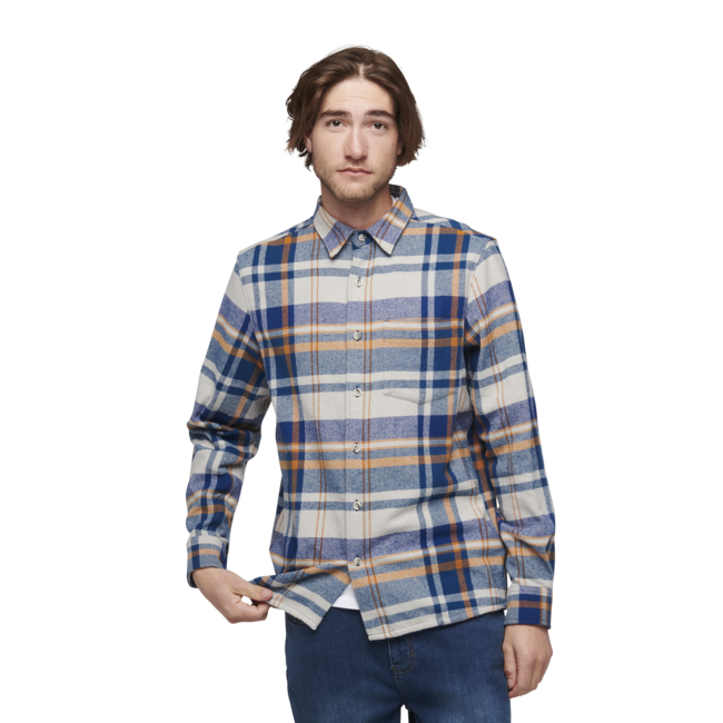 Black Diamond Project Flannel фланелена риза мъжка, pewter-индиго каре