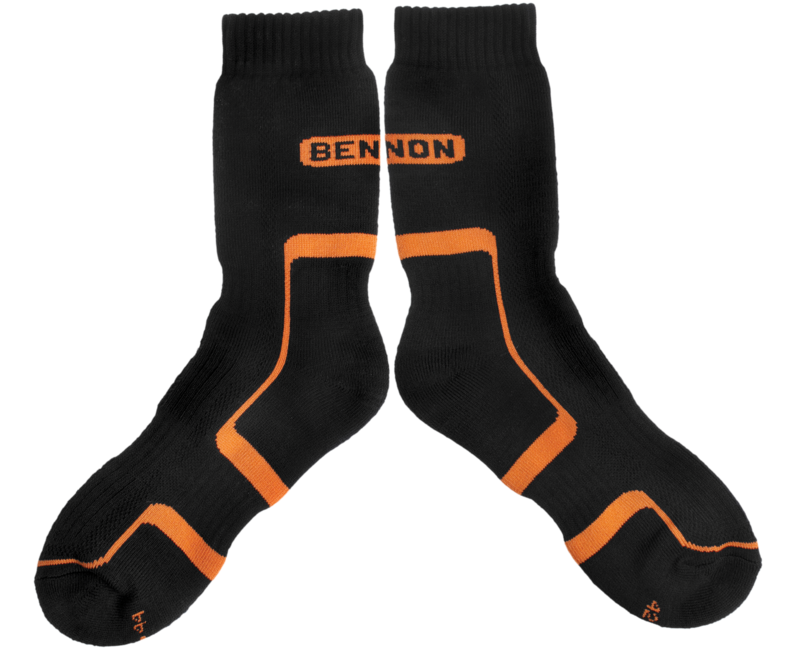 BENNON TREK SOCK трекови чорапи, черни/оранжеви