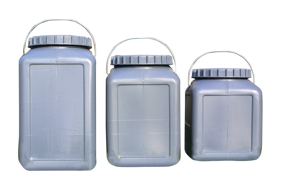 BasicNature 25 l съд на течности със широко гърло квадратен, сив