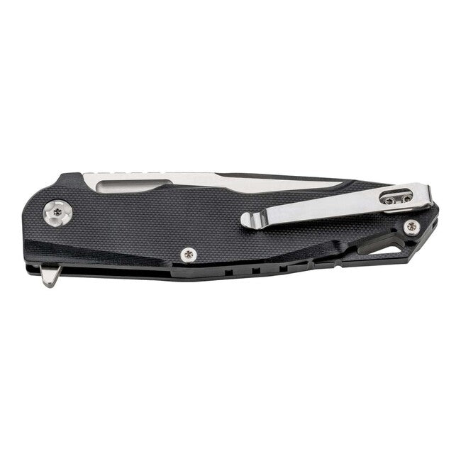 Herbertz едноръчен джобен нож, текстуриран G10, черен, 9,7cm