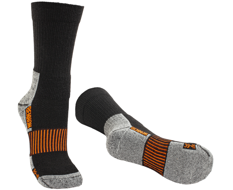 BENNON MERINO TREK туристически чорапи, черни