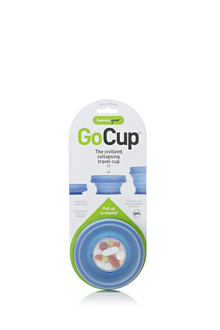 Humangear Go Cup сгъваемо пътни чаша хигиенични пакуем ' синя цвят GoCup, синя, 237 ml