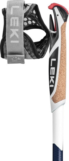 LEKI Smart Supreme Nordic Walking палици, полунощна синя тъмна металическа-тъмносиня-бяла, 100 - 130 cm