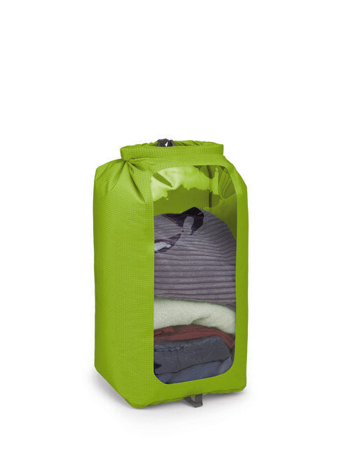 OSPREY DRY SACK 35 W/прозорец непромокаем чувал, лимонено зелен