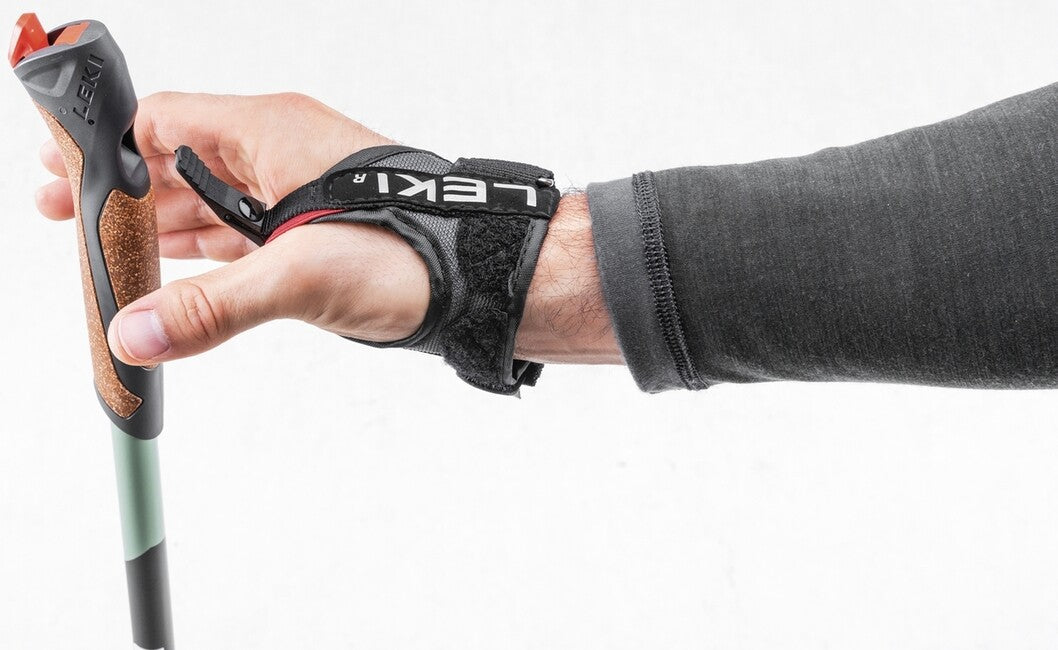 LEKI Smart Response Nordic Walking палици, тъмно антрацит-димно зелено-бяло