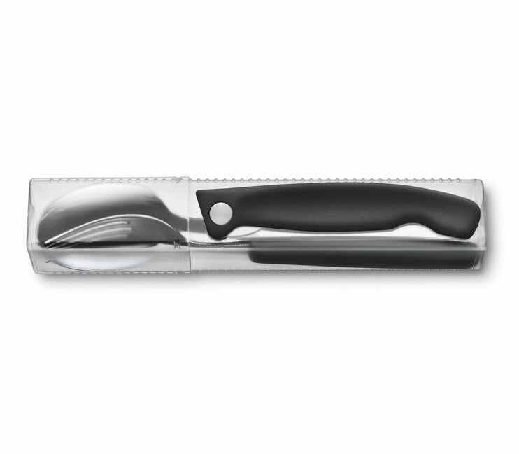 Victorinox Swiss Classic комплект прибори 3-делен, черен