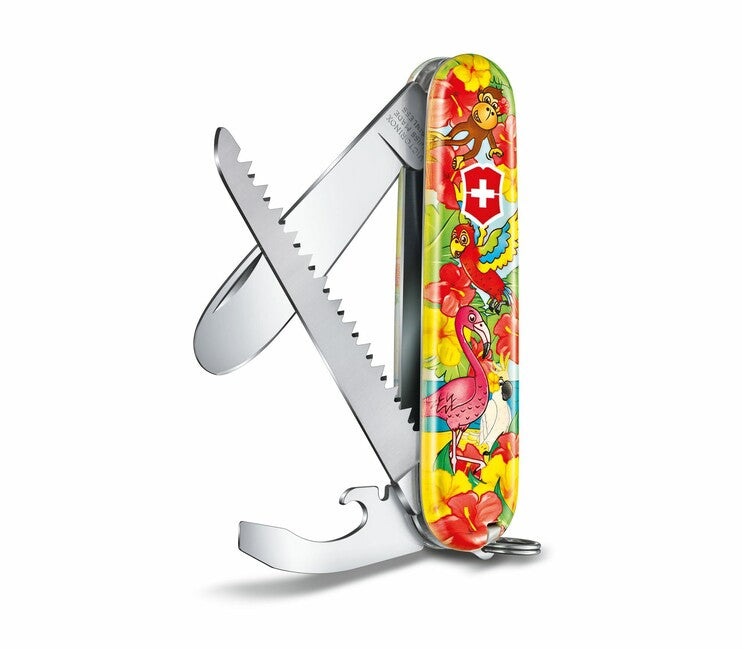 Victorinox My First Animal Edition мултифункционален нож за деца, мотив папагал, 9 функции