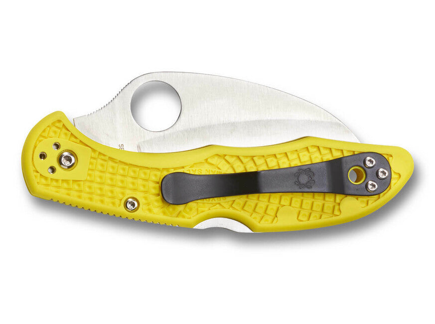 Spyderco Tasman Salt 2 нож FRN, жълт, 7,4 cm