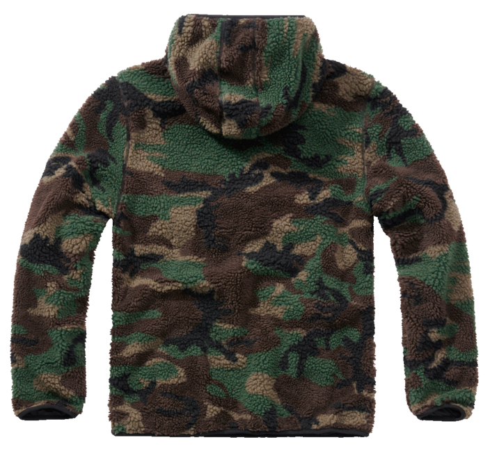 Brandit Teddyfleece Worker флисов суитшърт, горски камуфлаж