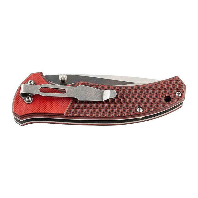 Herbertz джобен нож едноръчен 9cm, G10, червено-черен