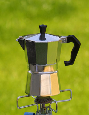 Origin Outdoors Espresso кафеварка на 3 чаши, неръждаема