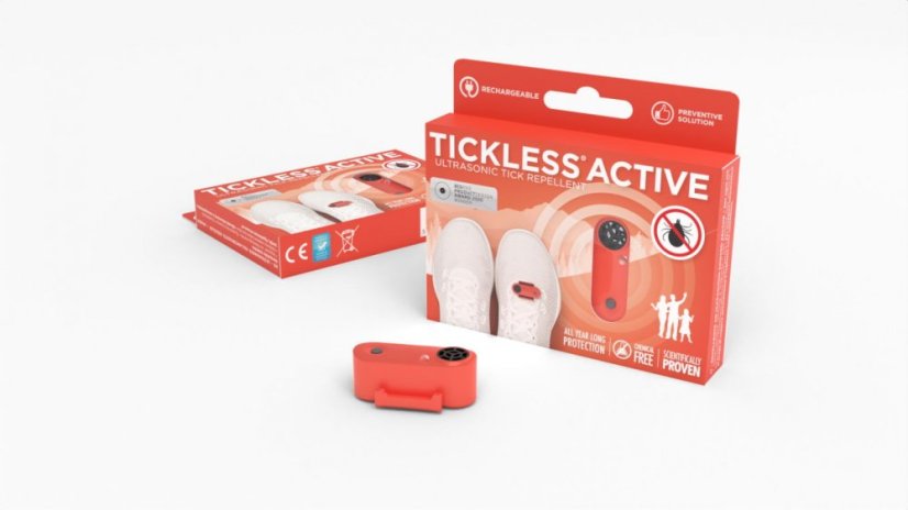 Tickless Active ултразвуков отблъскивач против кърлежи, корал