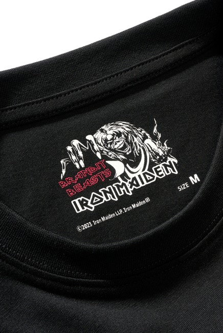 Brandit Iron Maiden тениска Eddy Glow, черна