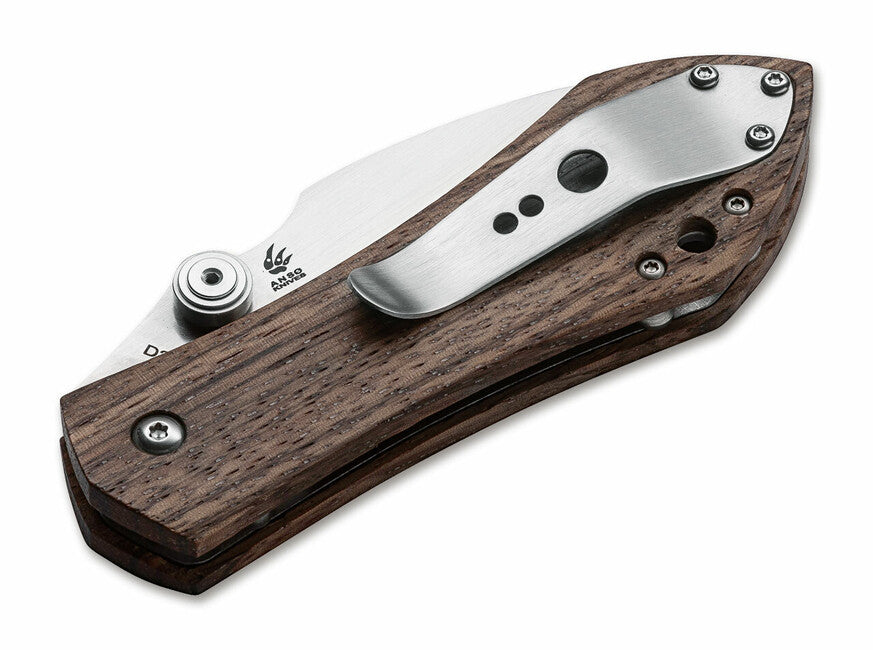 BÖKER® Anso 67 Pro джобен нож 8,7 cm, дърво Zebrawood, калъф найлон