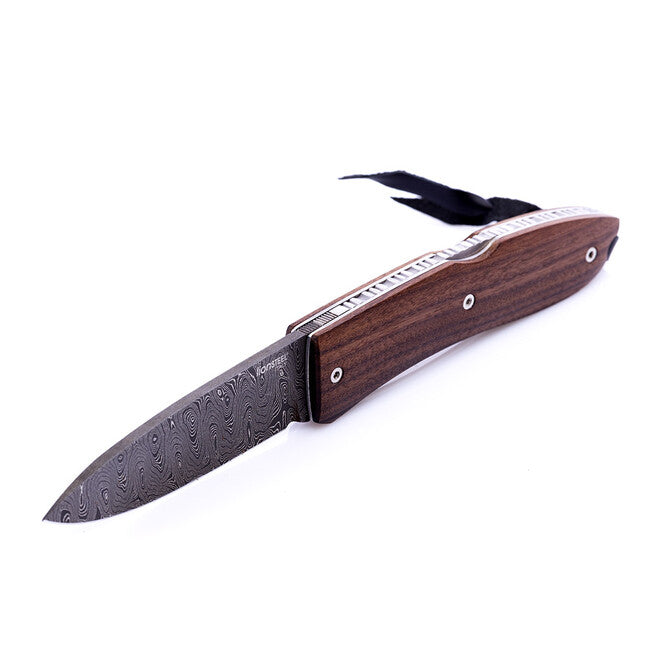Lionsteel Opera джобен нож с острие от дамаскинска стомана 8800D-CB