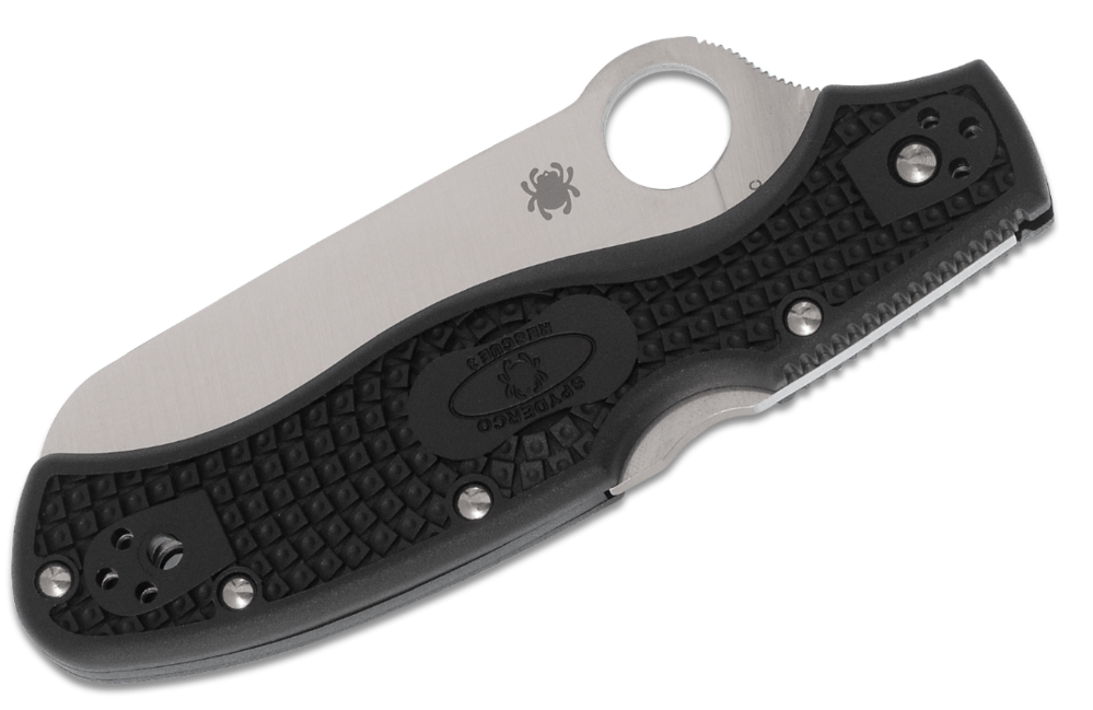 Spyderco Rescue 3 джобен спасителен нож FRN, черен, 9,3cm
