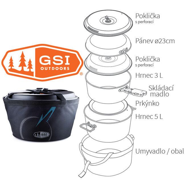GSI Outdoors Pinnacle Base Camper готварски комплект