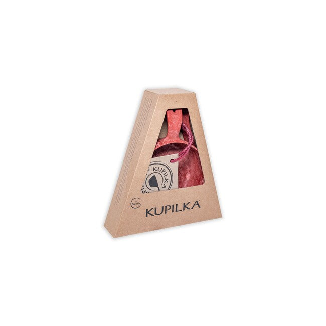KUPILKA 33 + Spork комплект с купи и лъжица с вилица в един, червена