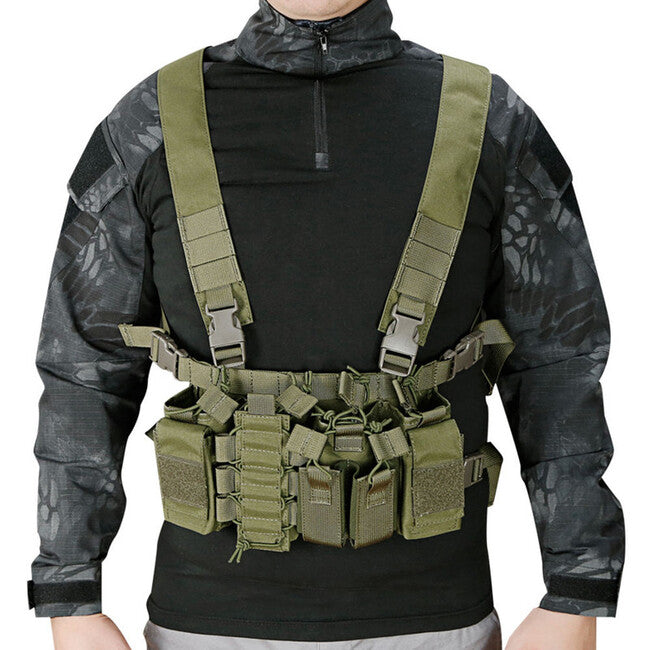 DRAGOWA D3 гръдна носилка Chest Rig, маслинена