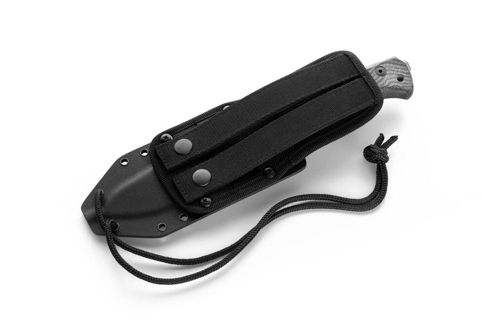 Lionsteel T6B дълга дъга с дръжка от микарта CVB CPM 3V, old черно