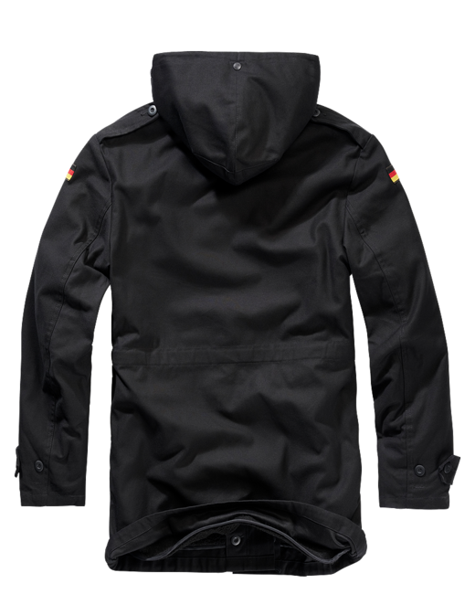 Brandit BW Parka със знаме, черна