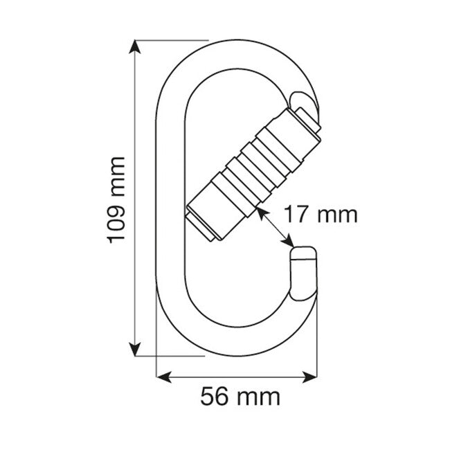 CAMP Steel Oval Pro карабина 3Lock