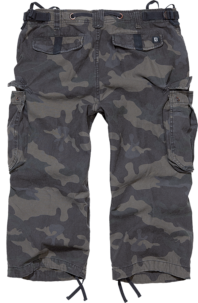 Brandit Vintage Industry kraťasy 3/4, Darkcamo