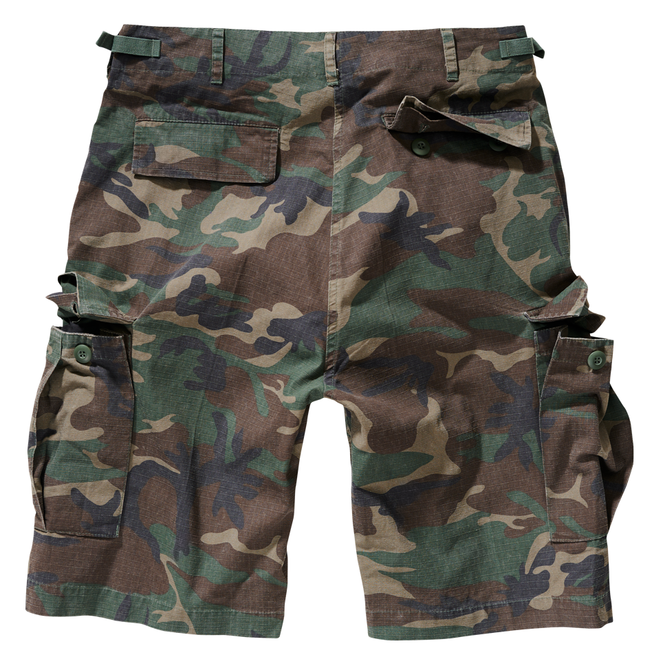 Brandit BDU kraťasy Ripstop, Woodland