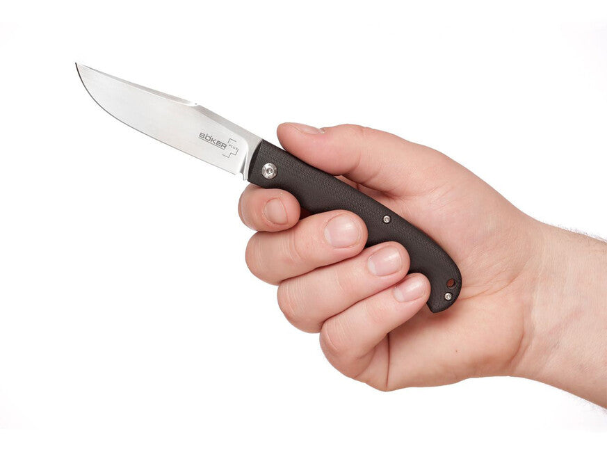 BÖKER® Slack джобен нож 8,2 см, черна, G10