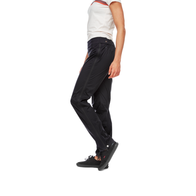 Black Diamond Stormline Stretch Full Zip Rain непромокаеми панталон дамски, черна