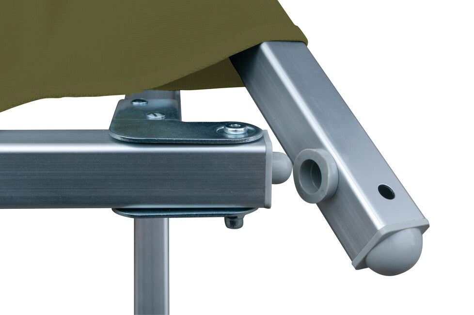 BasicNature Alu-Campbed туристическо легло, маслинено, 210 см
