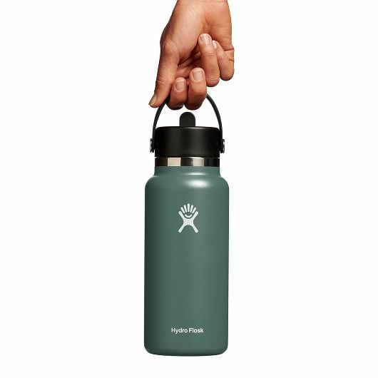 Hydro Flask Wide Flex Straw Cap термобутилка 946 ml Широка със сламка 32 OZ, смърч