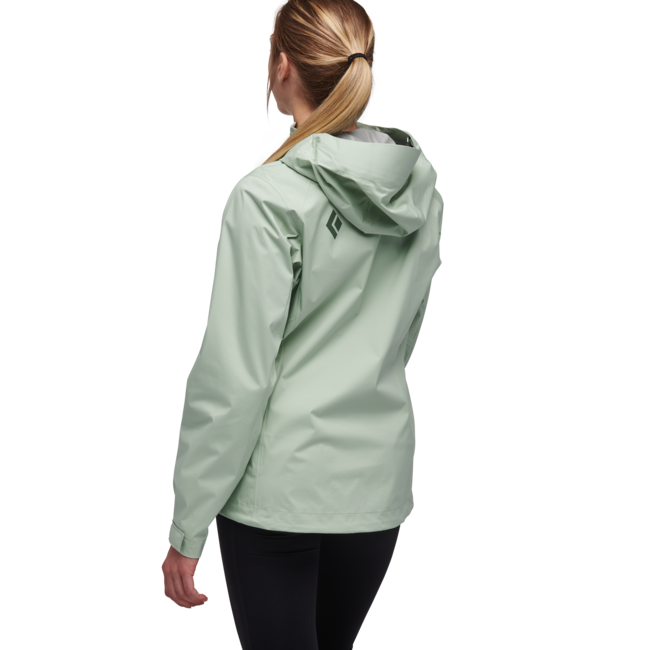 Black Diamond Stormline Stretch анорак непромокаемо яке, дамски, пенна зелена