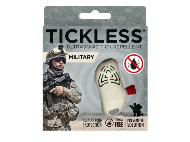 Tickless Military ултразвуков отблъсквач против кърлежи, бежов