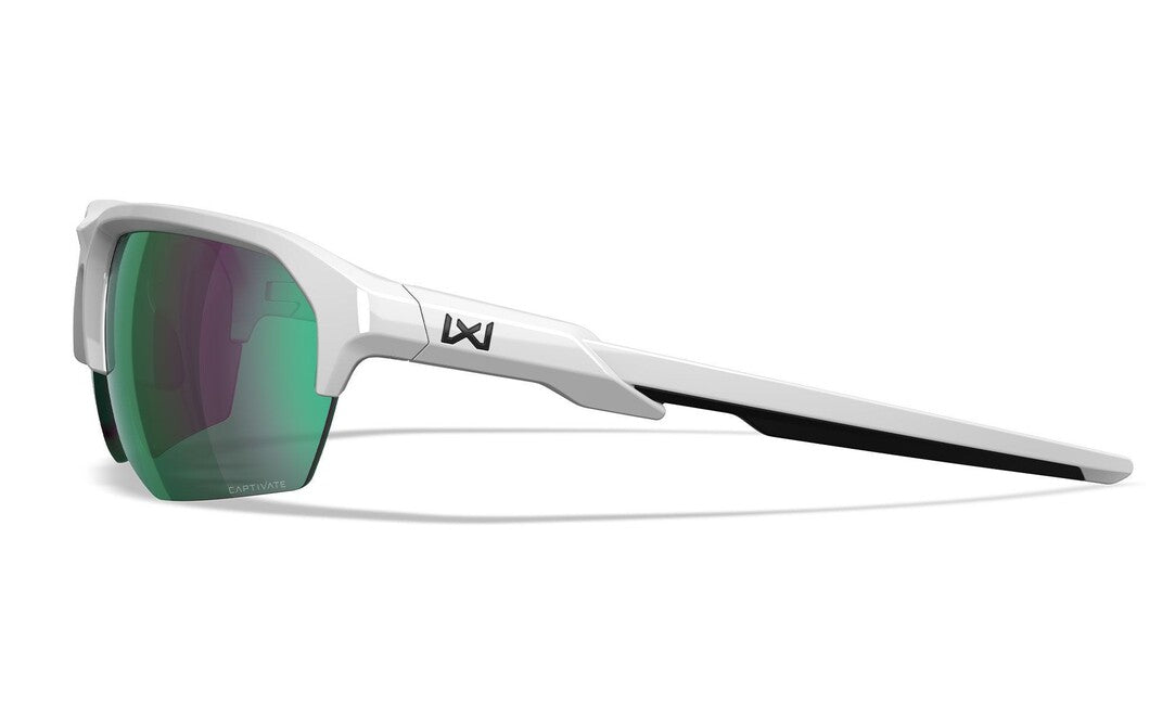 Wiley X Jakl слънчеви очила Captivate Polarized Green Mirror/ Polished White