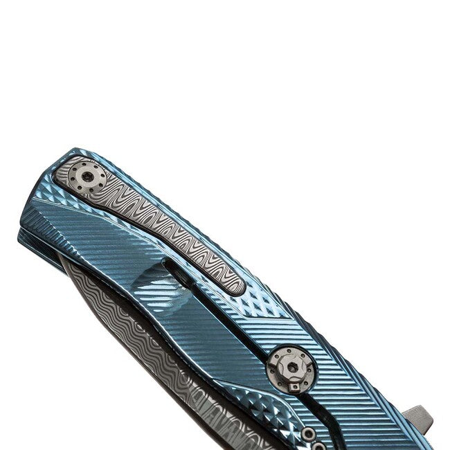 Lionsteel ROK DD BL луксозен джобен нож с дръжка от масивен титан